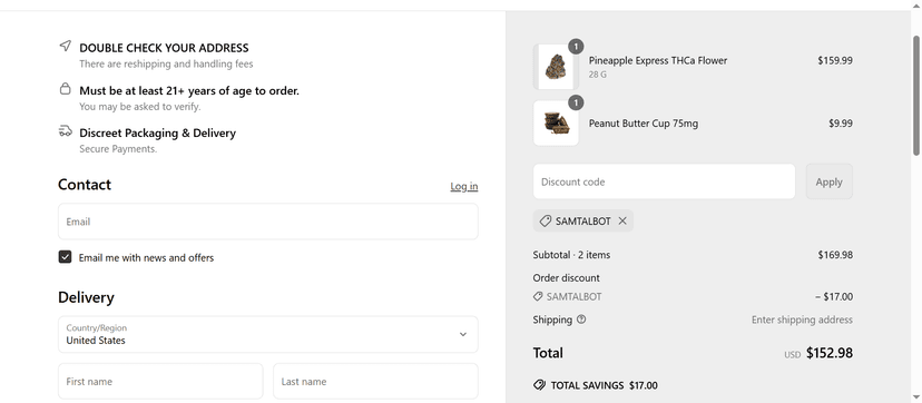 Sitewide Discount - 15% Off on 25 Hour Farms Products